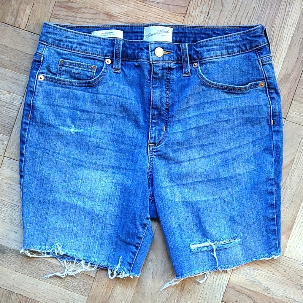 Size 12 - distressed jean shorts